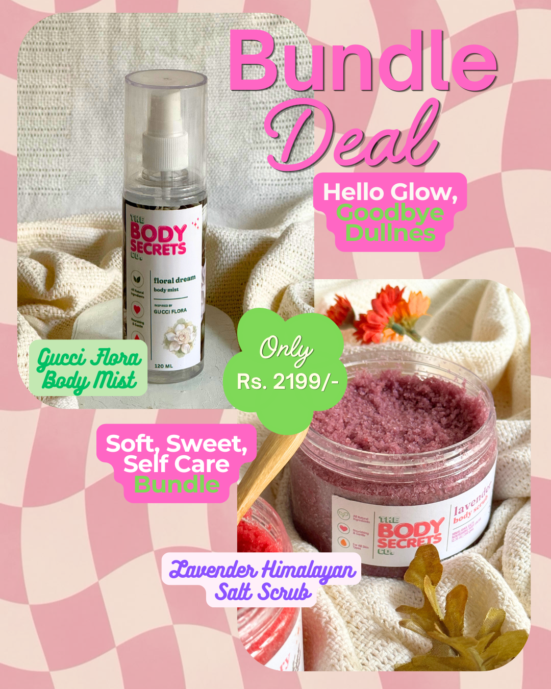Lavender Himalayan Salt Scrub & Body Mist Bundle