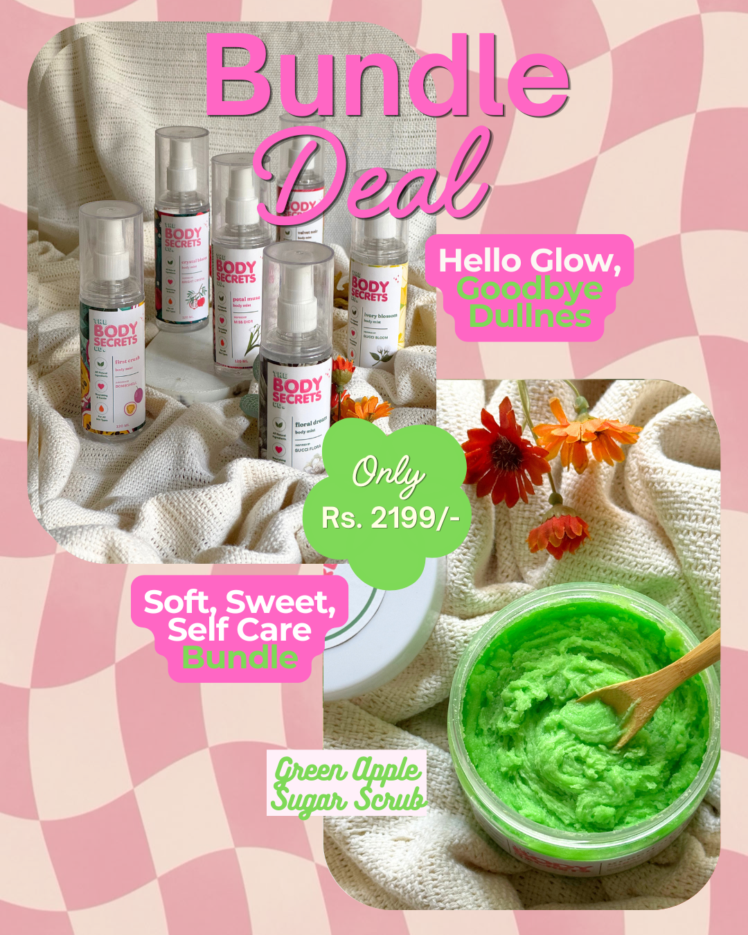 Green Apple Sugar Scrub & Body Mist Bundle