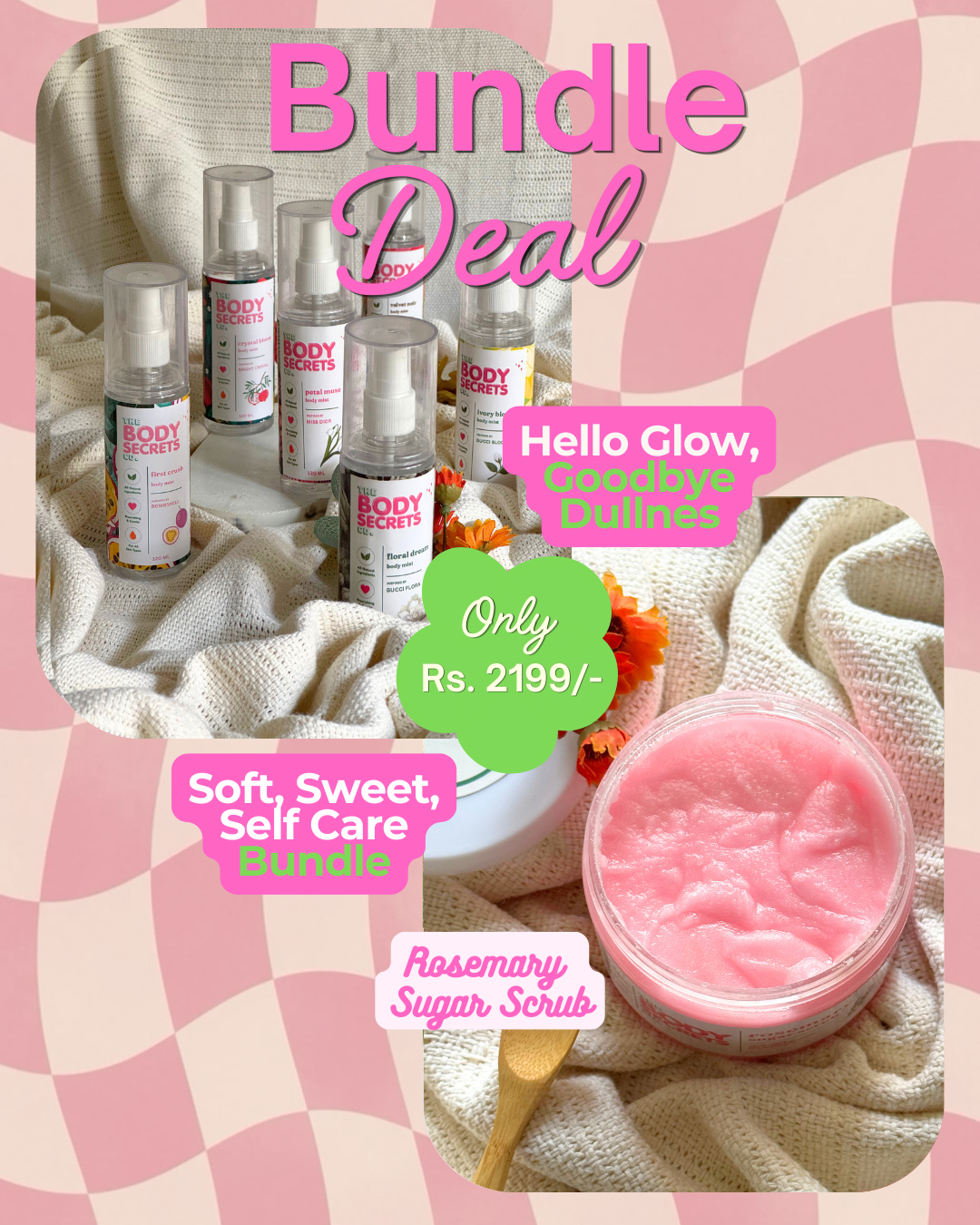 Rosemary Sugar Scrub & Body Mist Bundle