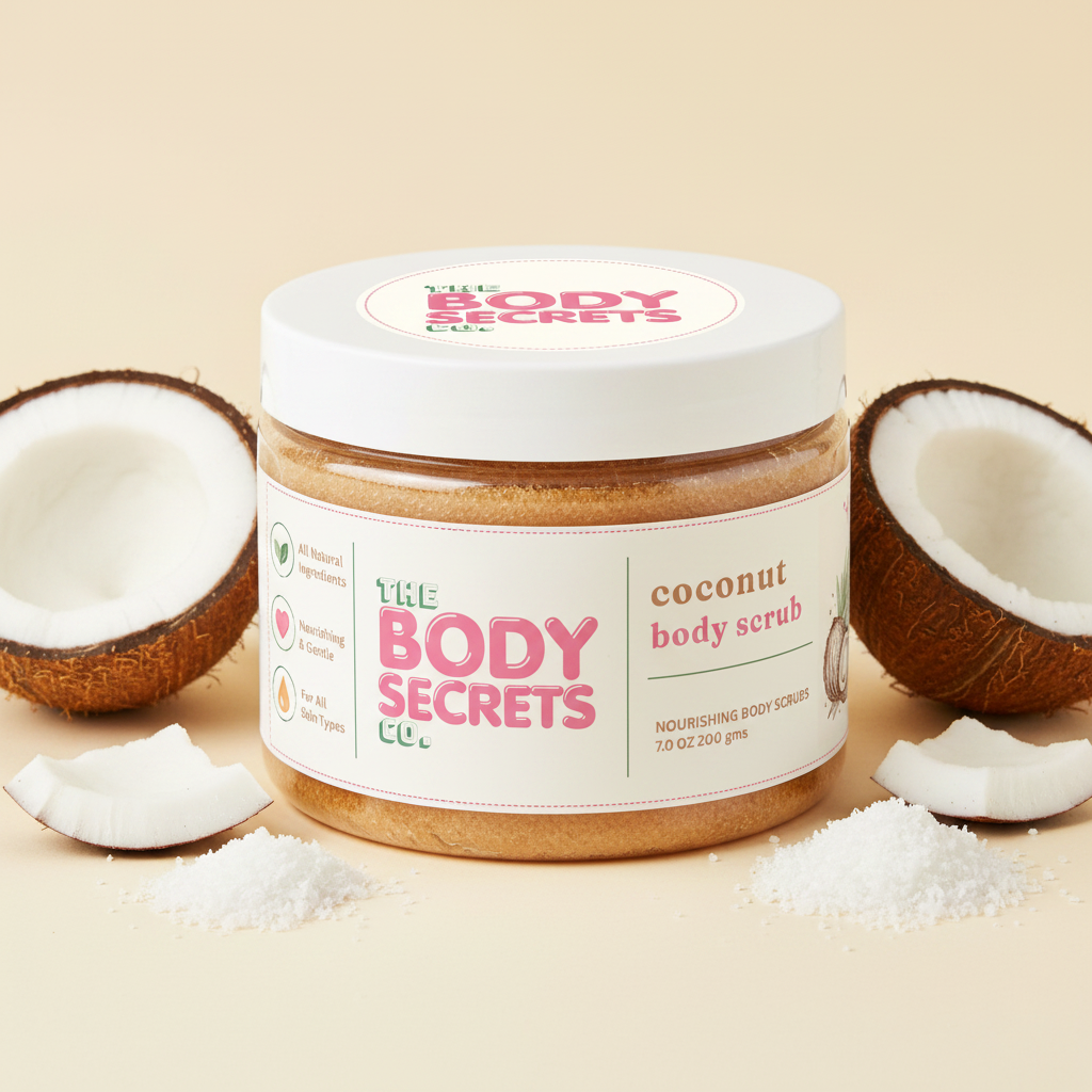 Coconut Body Scrub – Studio Fixed Lid