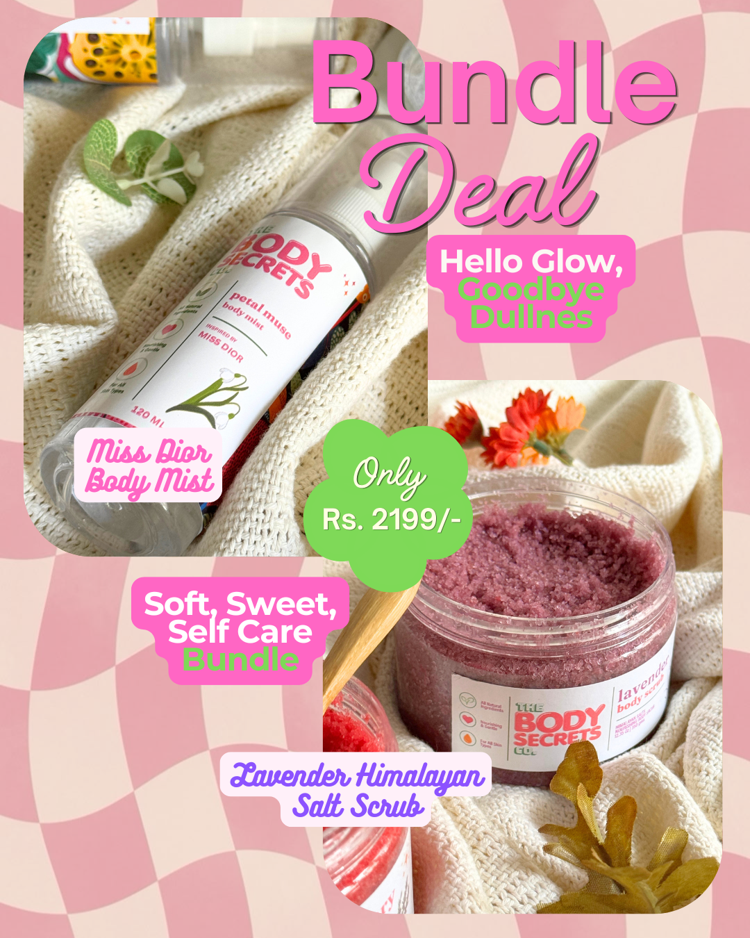 Lavender Himalayan Salt Scrub & Body Mist Bundle