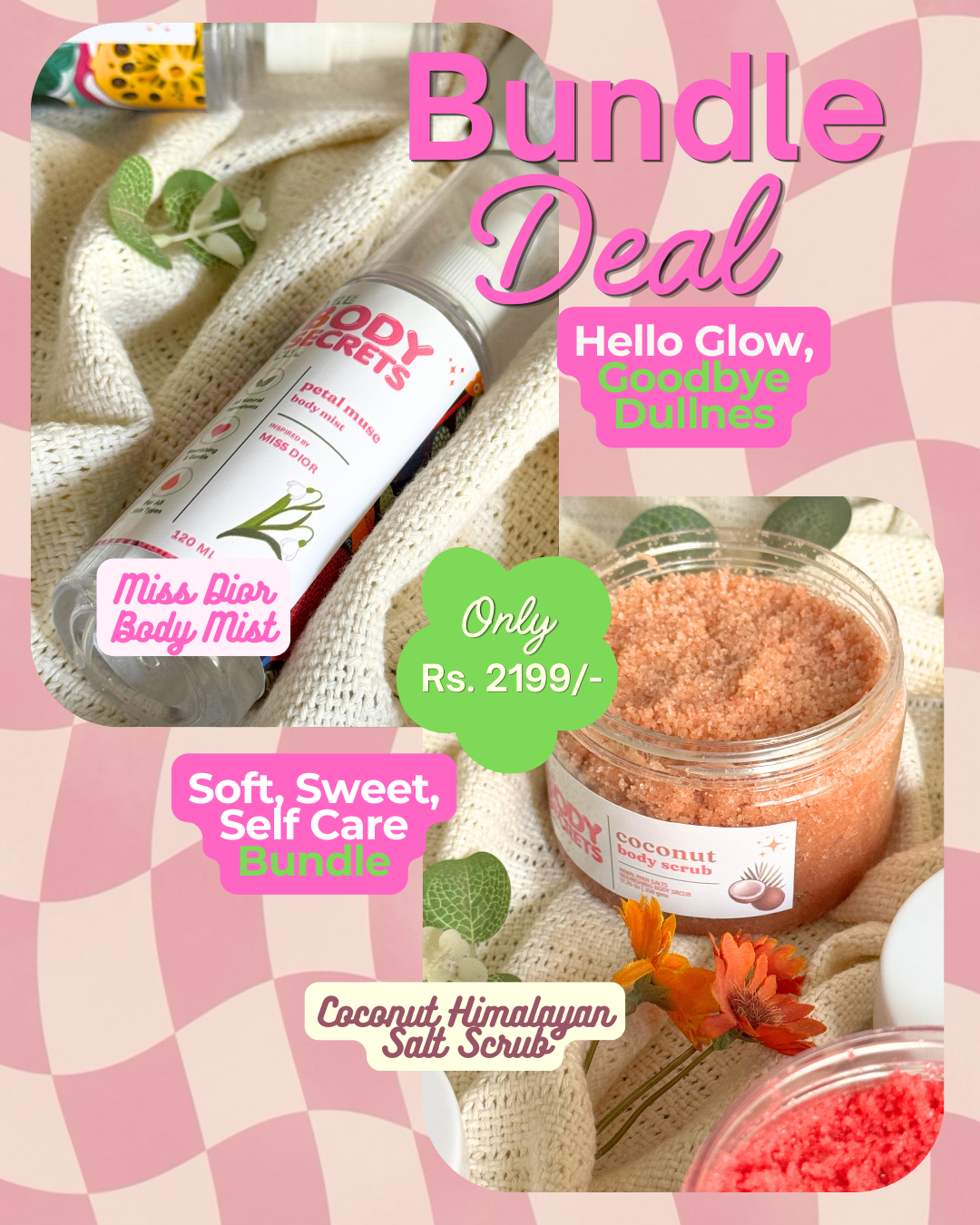 Coconut Himalayan Salt Scrub & Body Mist Bundle
