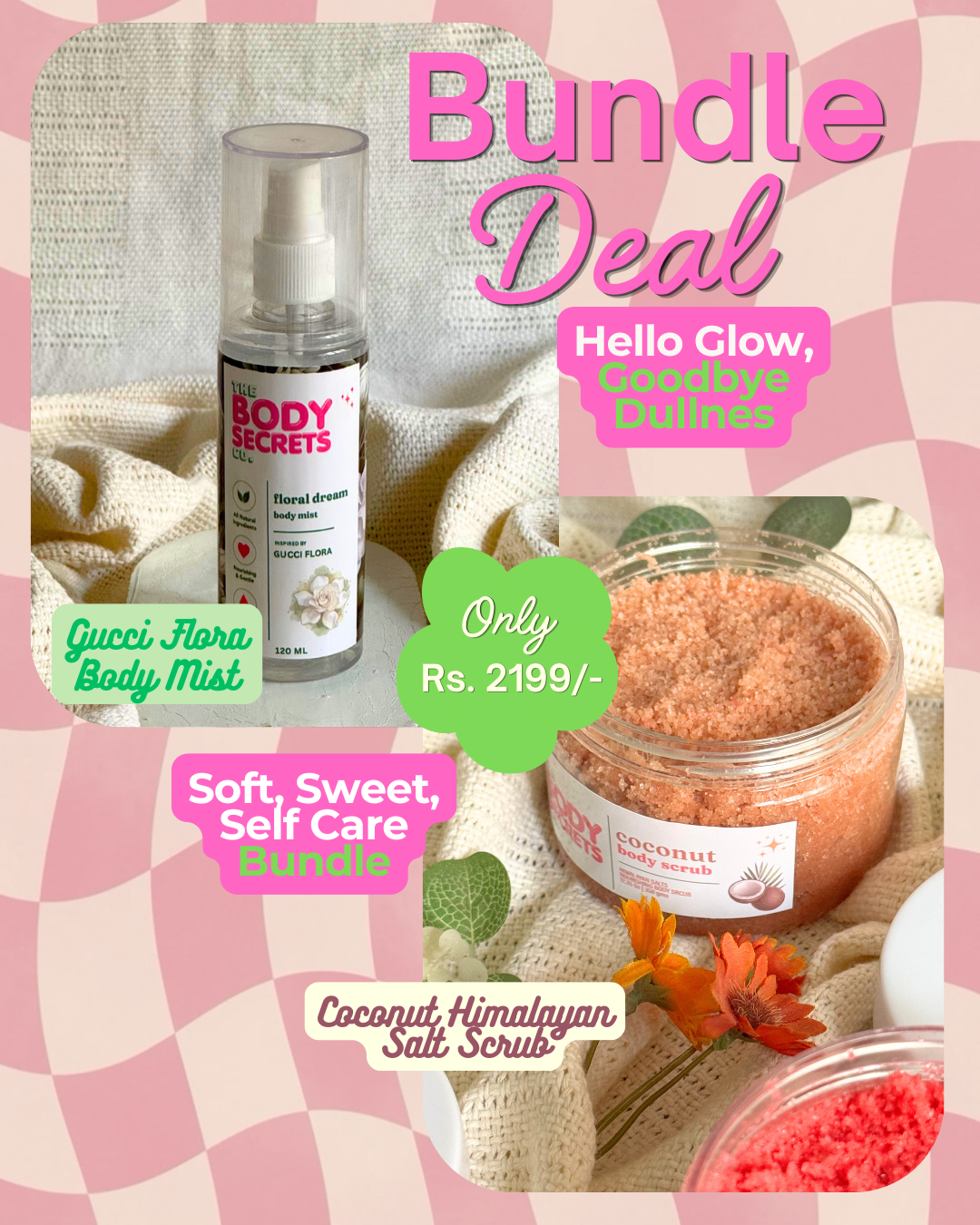 Coffee Himalayan Salt Scrub & Body Mist Bundle