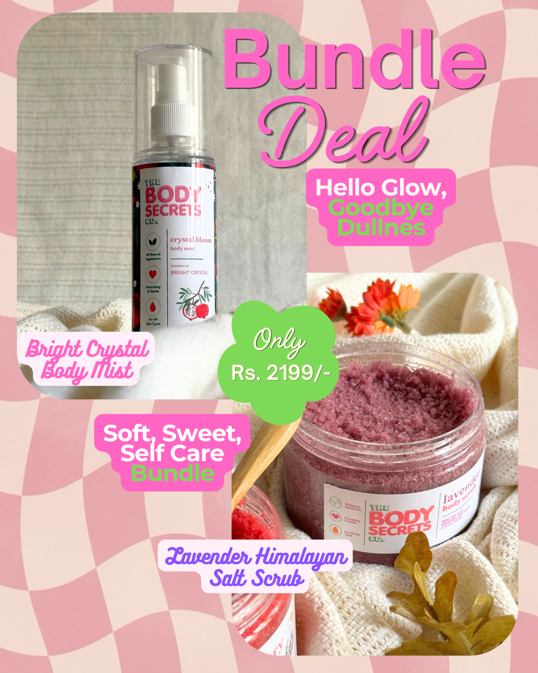 Lavender Himalayan Salt Scrub & Body Mist Bundle