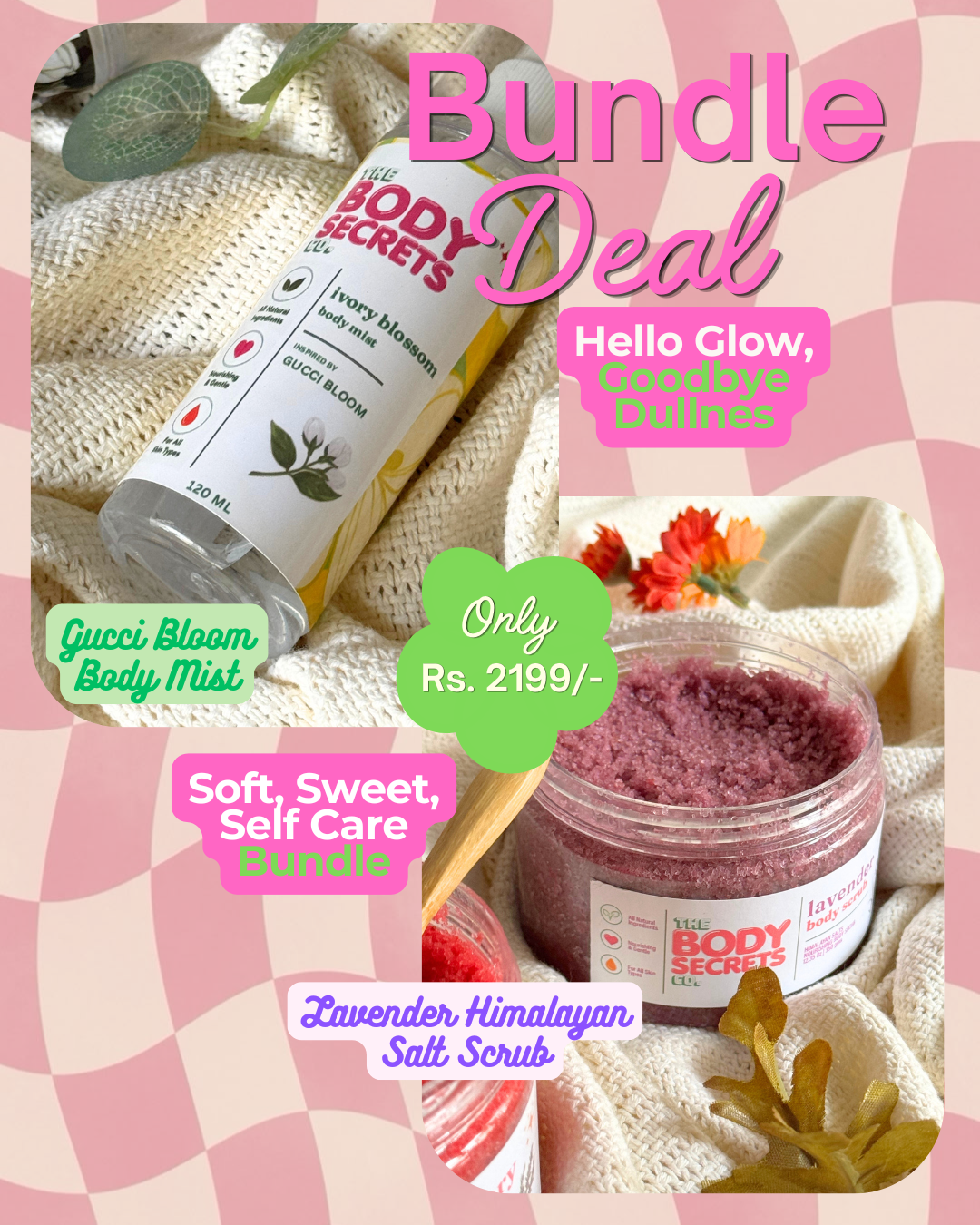 Lavender Himalayan Salt Scrub & Body Mist Bundle