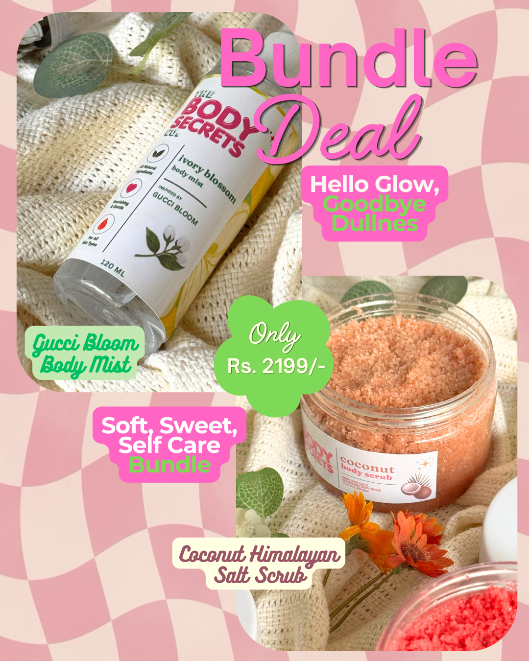 Coconut Himalayan Salt Scrub & Body Mist Bundle