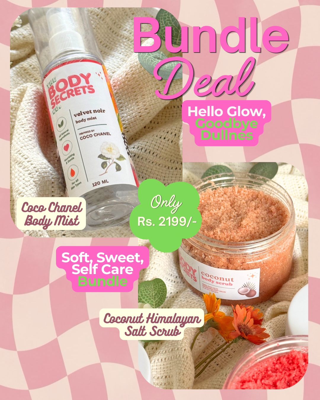 Coconut Himalayan Salt Scrub & Body Mist Bundle