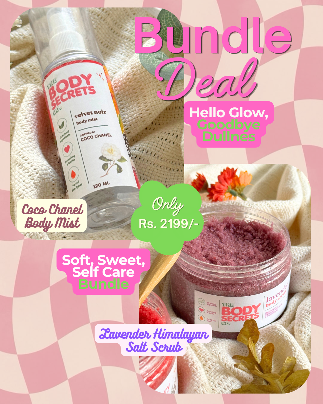 Lavender Himalayan Salt Scrub & Body Mist Bundle