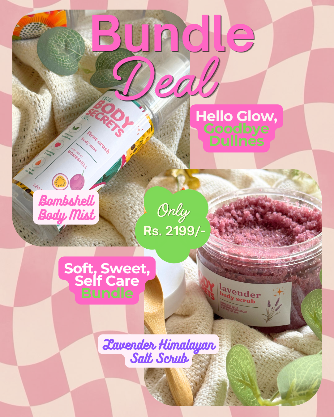 Lavender Himalayan Salt Scrub & Body Mist Bundle