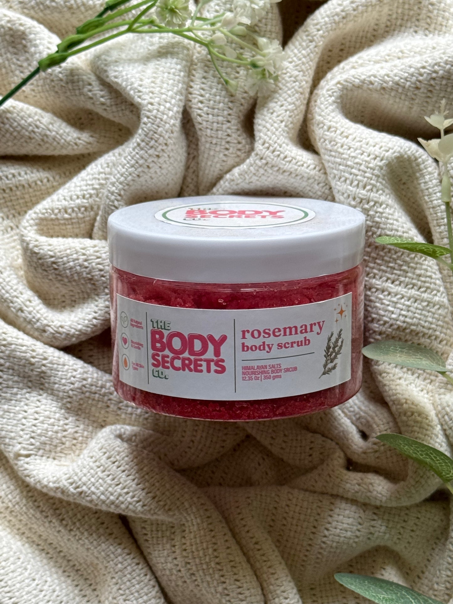 Rosemary Himalayan Salt Body Scrub