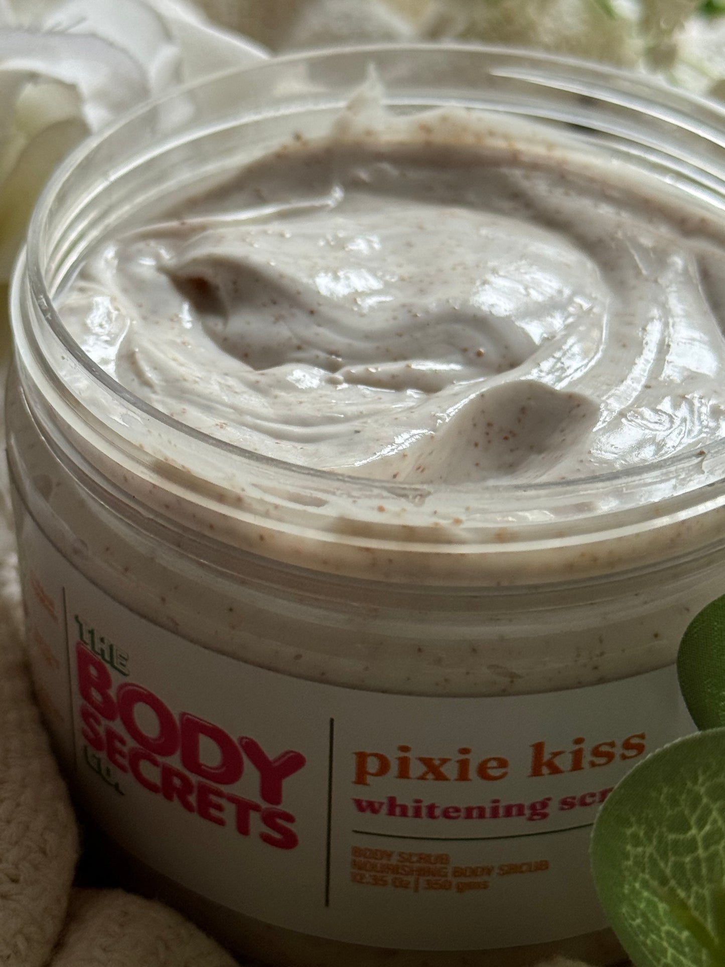 Pixie Kiss Scrub Brightening Cream.