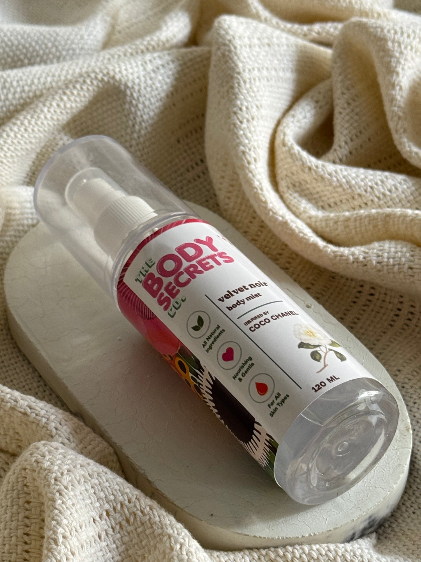 Velvet Noir Body Mist Inspired by Coco Chanel
