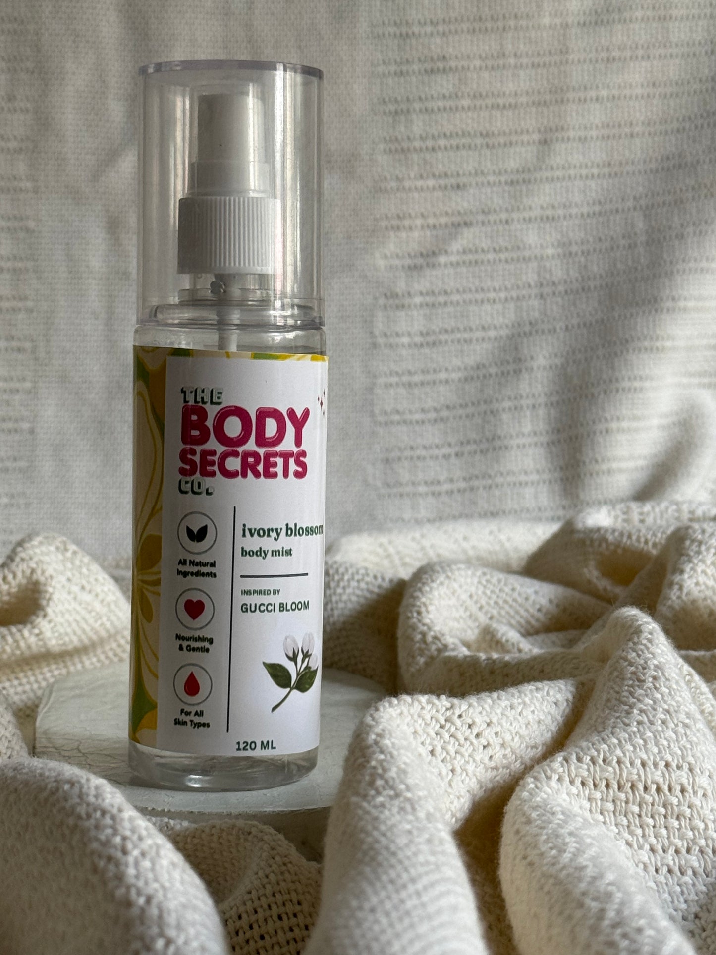 Self Care Himalayan Salt Rosemary Body Scrub & Ivory Blossom Inspired by Gucci Bloom Body Mist