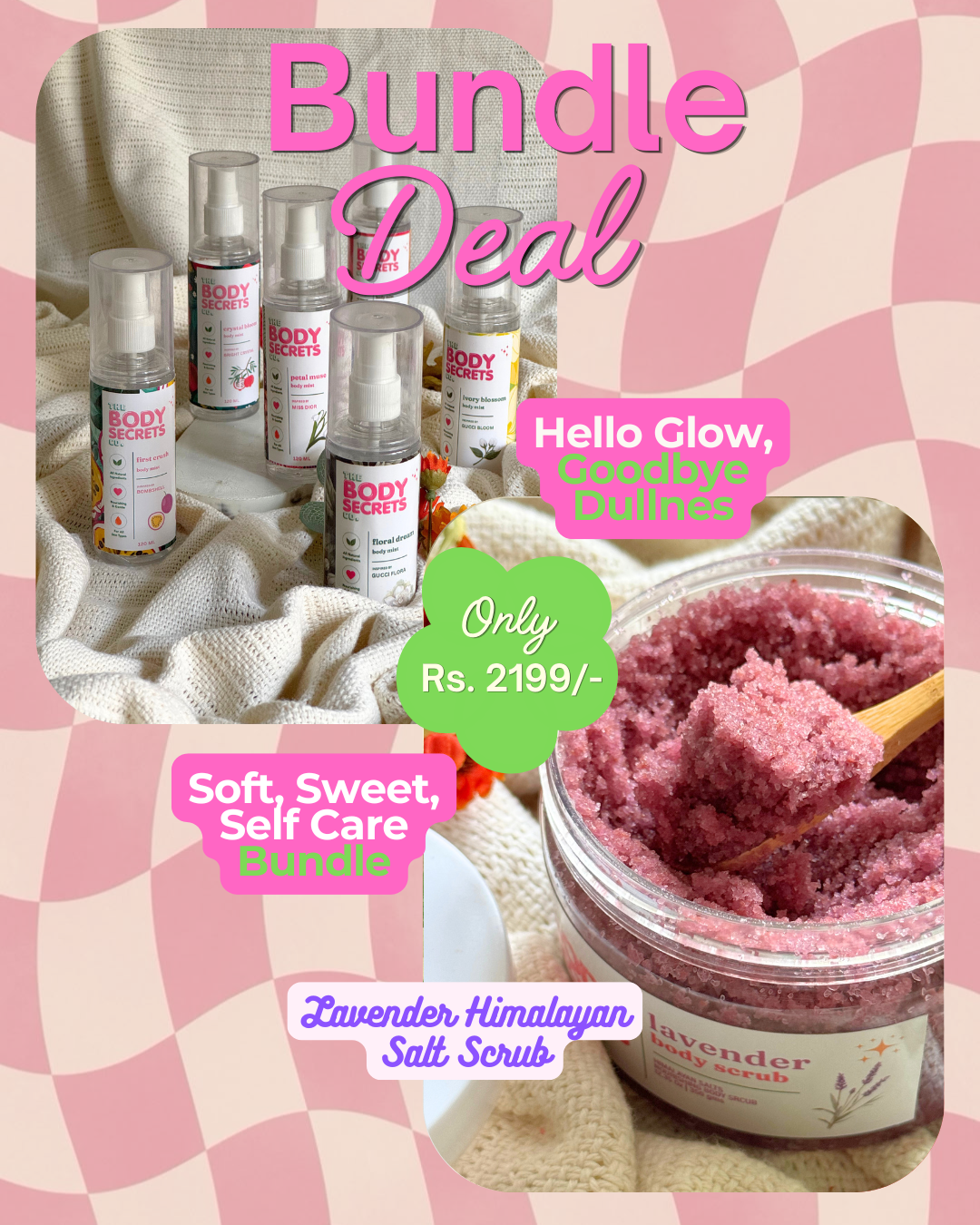 Lavender Himalayan Salt Scrub & Body Mist Bundle