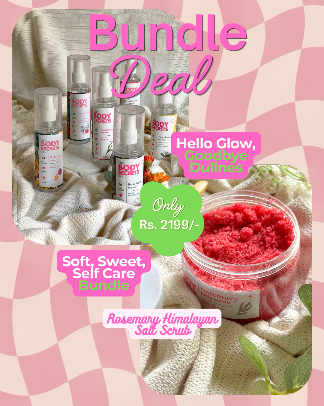 Rosemary Himalayan Salt Scrub & Body Mist Bundle