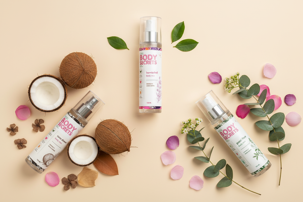 Body Mists Hero – Flatlay