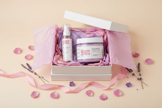 Bombshell Mist & Lavender Scrub – Gift Box Bundle
