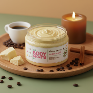Shea Butter & Coffee Sugar Scrub – Lifestyle